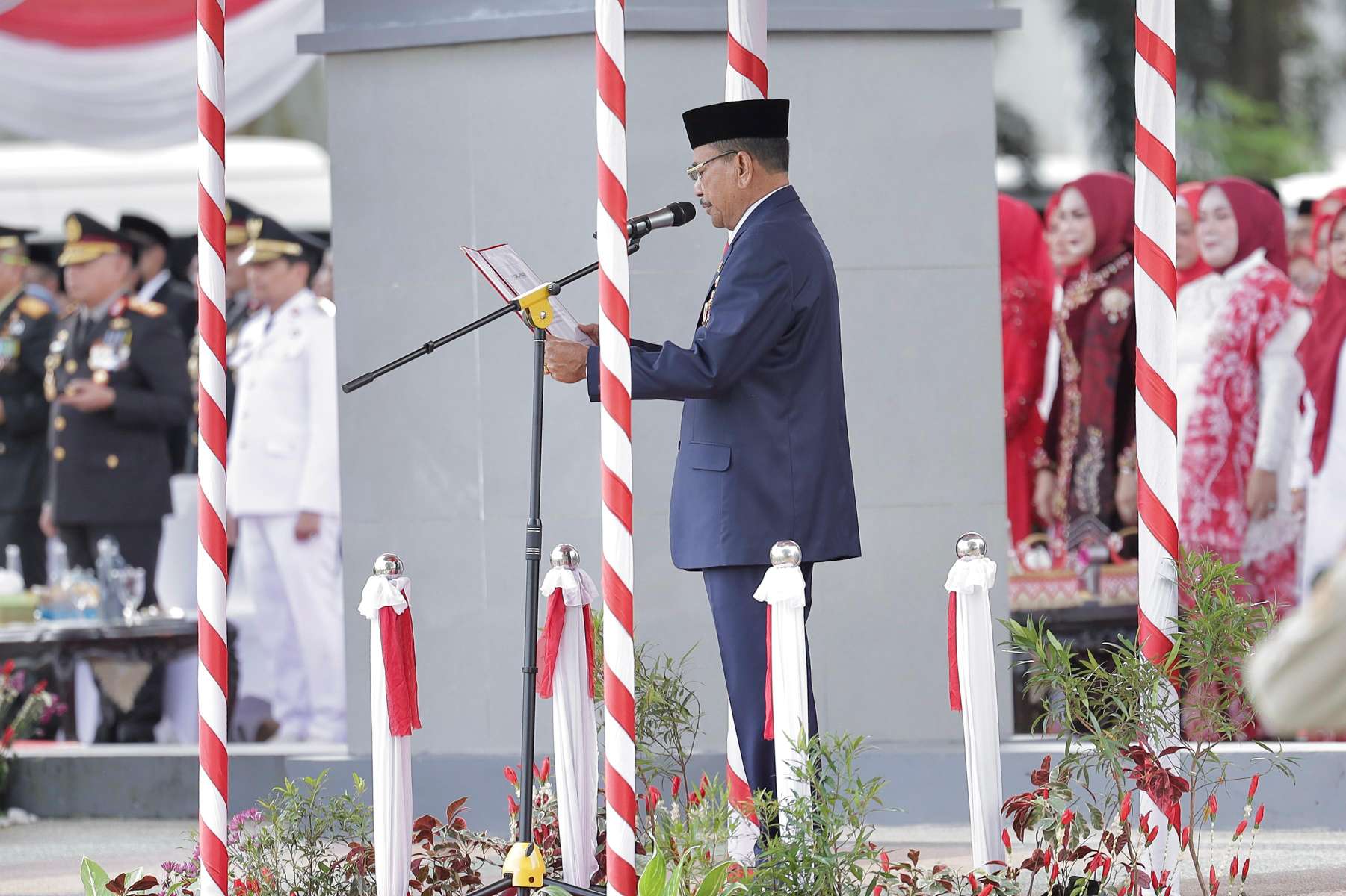 Supian HK Bacakan Teks Proklamasi, Suarakan Semangat Kemerdekaan di HUT ke-80 RI