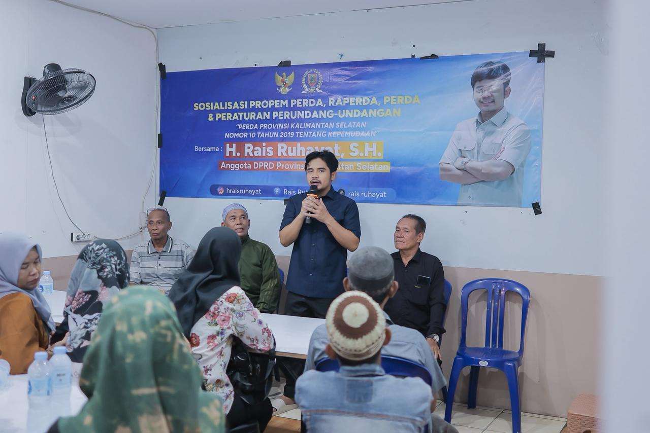 H. Rais Ruhayat Ajak Pemuda Banua Jadi Agen Perubahan Lewat Sosialisasi Perda Kepemudaan
